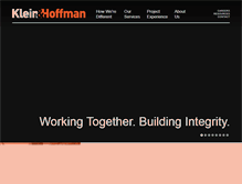Tablet Screenshot of kleinandhoffman.com